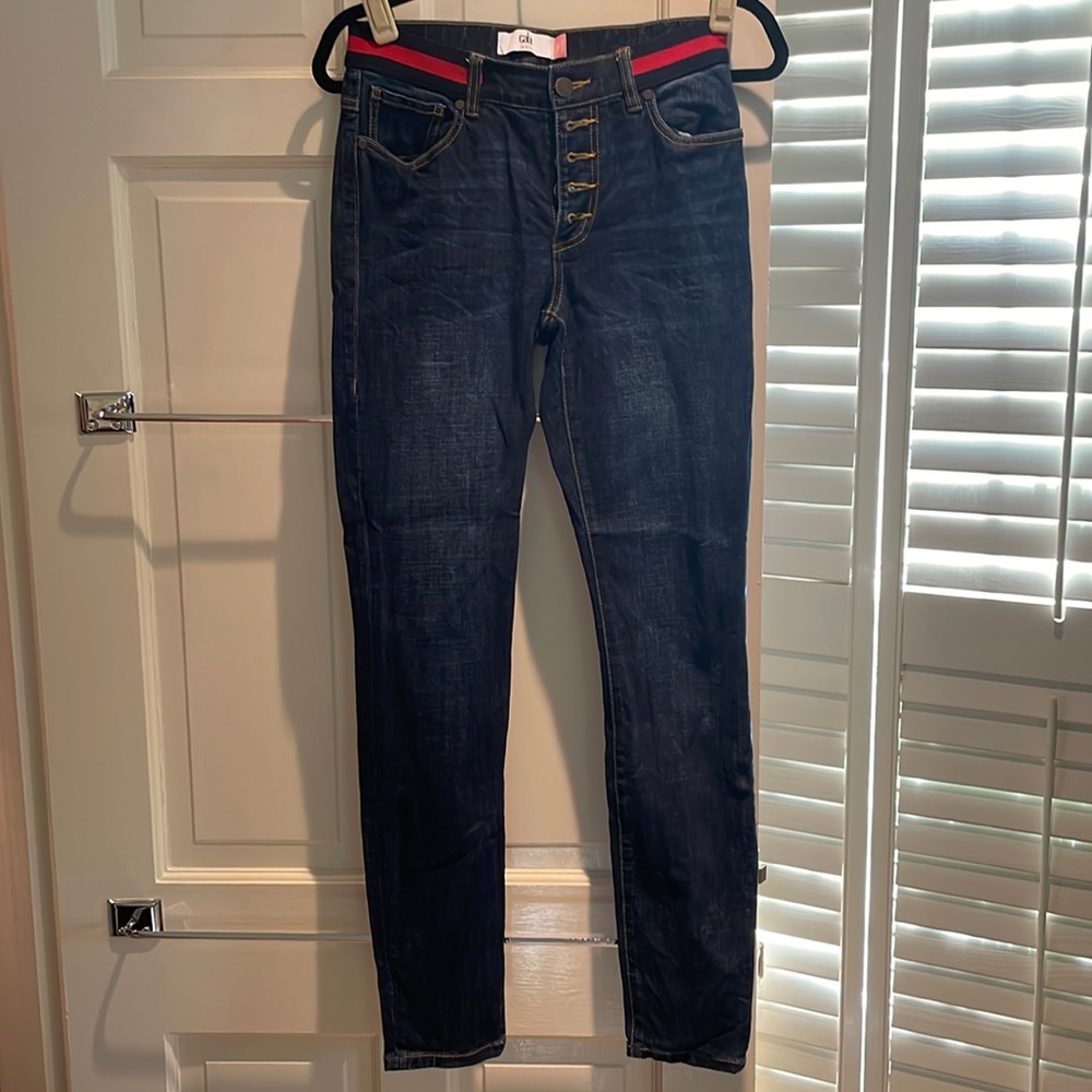 Cabi Belted Skinny Jeans